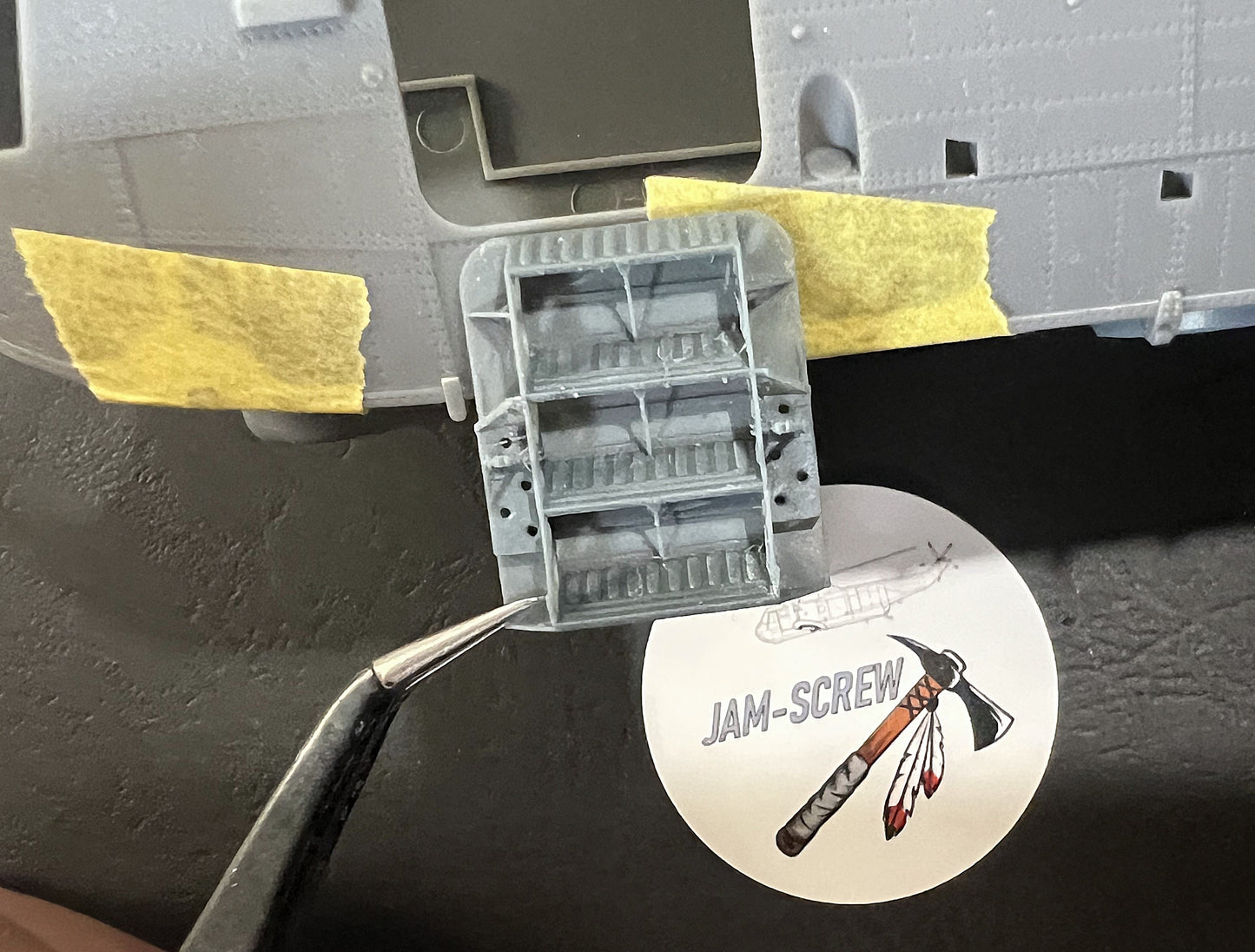 #48-145 Forward Door upgrade, Open position- Airfix upgrade 1/48 scale