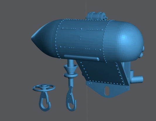 #48-128 Rescue Hoist Westland with UK and EU style hook, 1/48 scale