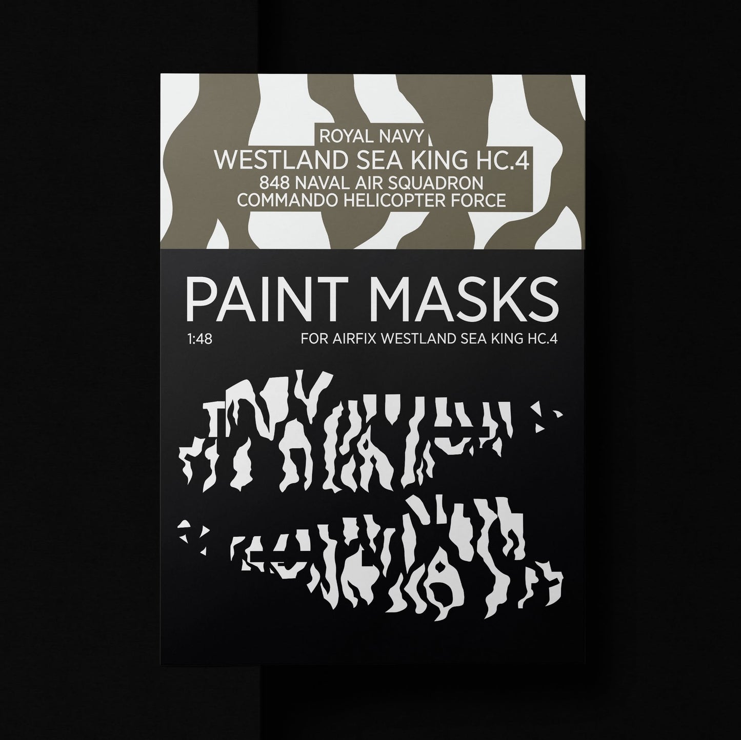 #48-154 Paint mask set, Royal Navy HC4 Sea King Airfix A11008,  1/48 scale