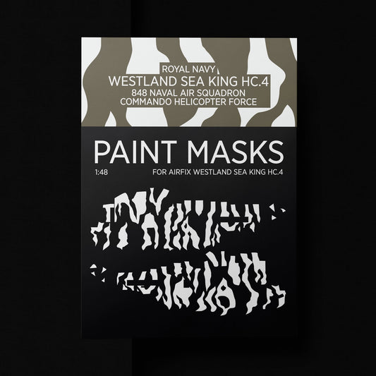 #48-154 Paint mask set, Royal Navy HC4 Sea King Airfix A11008,  1/48 scale