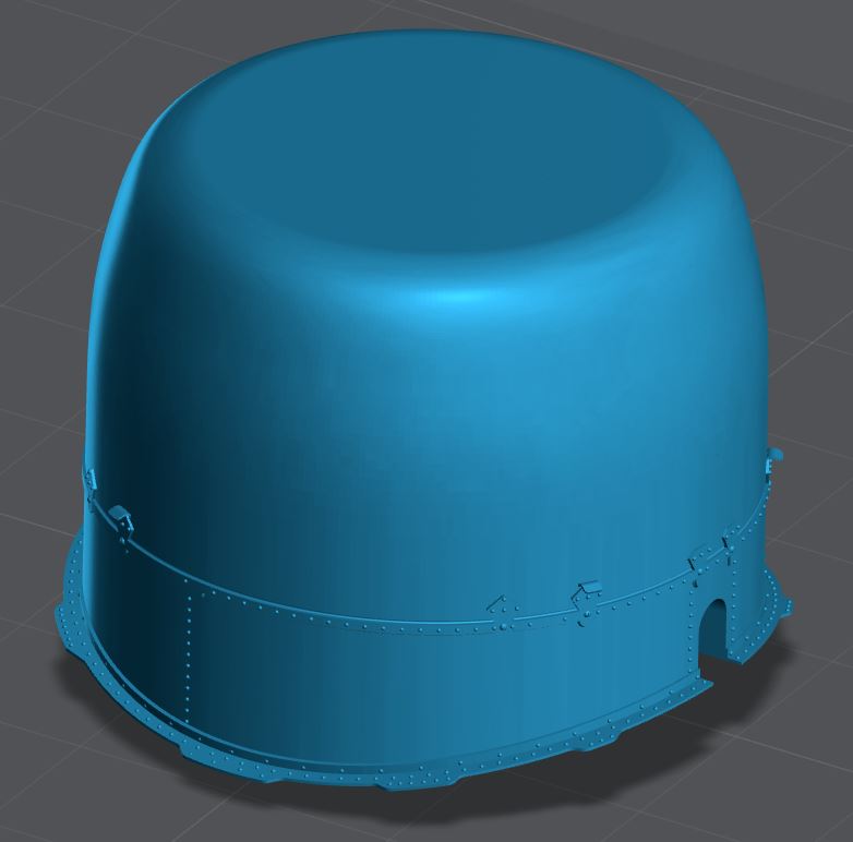 #48-146 HAS/HU Search Radar dome (aft of main rotor) 1/48 scale
