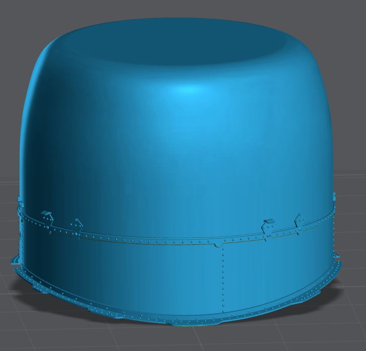#48-146 HAS/HU Search Radar dome (aft of main rotor) 1/48 scale