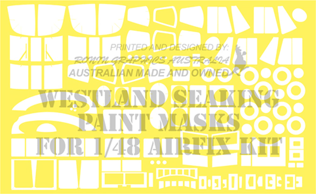 #48-152 Ronin Graphics Sea King Mask set 1/48 scale